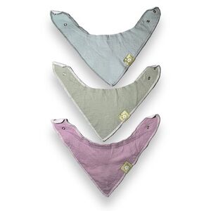 KeaBabies Organic Cotton Baby Bandana Drool Bibs 3 Pack